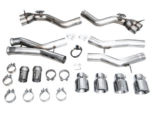 BMW M2 Performance Exhaust - AWE Tuning - Track Edition Cat-Back - Chrome Silver - `23-`24